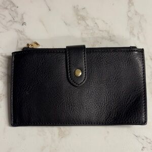 Elegant Black Jen & Co. Leather Wallet